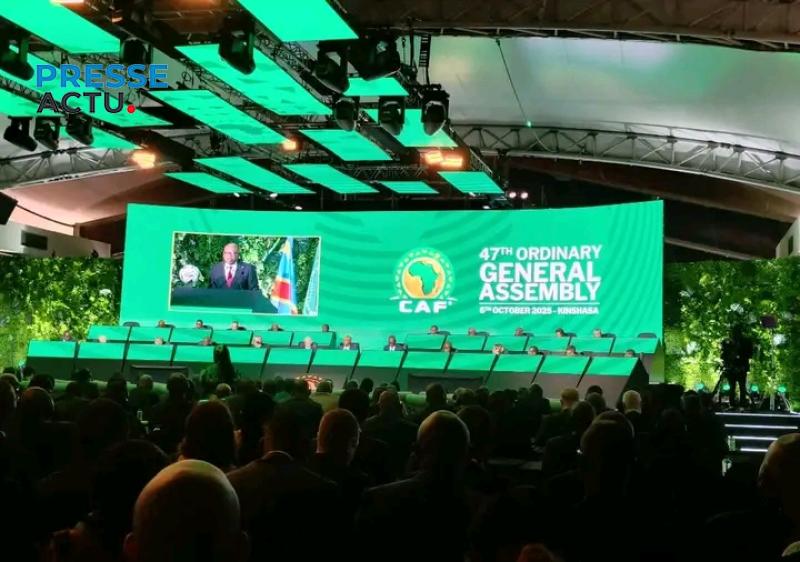 Lancement de la 47ᵉ Assemblée générale ordinaire de la Confédération africaine de football (CAF) , à Kinshasa capitale de la République démocratique du Congo (RDC).
