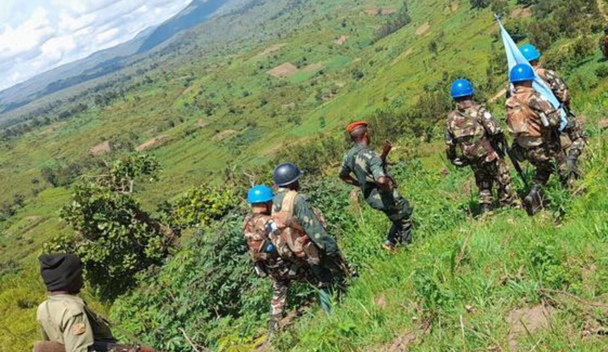 Des soldats de la paix de la MONUSCO en Ituri. Crédit photo, Monusco.