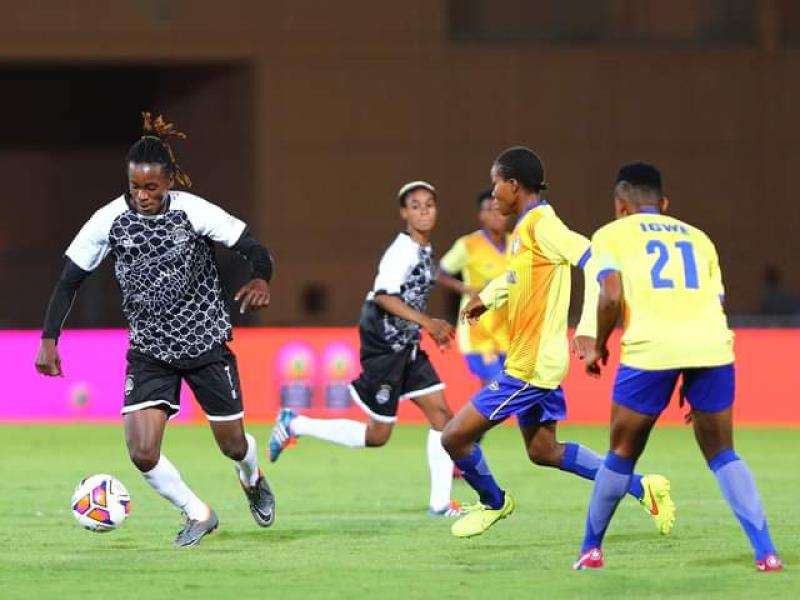 Lors de la rencontre entre le TP Mazembe filles et l'ASEC Mimosas de la Côte d'Ivoire, dans le cadre de la ligue des Champions CAF féminine.
