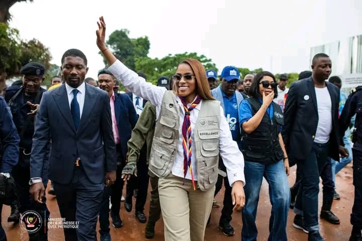 Grâce Kutino, ministre de la jeunesse de la République démocratique du Congo RDC.