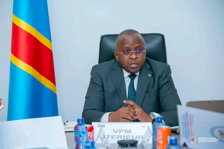 Jacquemain Shabani vice-premier ministre de l'intérieur sécurité et affaires coutumières.