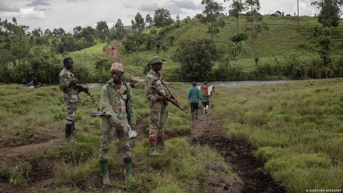Les éléments du groupe d'autodéfense Wazalendo.