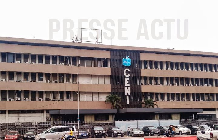 Siège de la Commission électorale nationale indépendante (CENI), à Kinshasa capitale de la République démocratique du Congo (RDC).