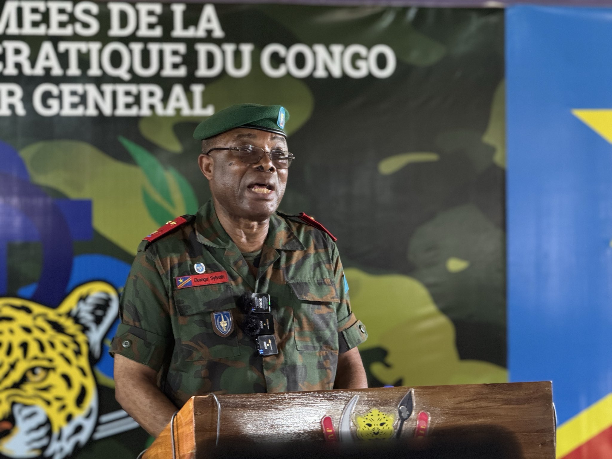 Le général-major Sylvain Ekenge porte-parole des FARDC.