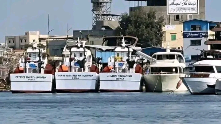 Trois premiers bateaux  acquis par le gouvernement de la République démocratique du Congo (RDC), depuis 2021.