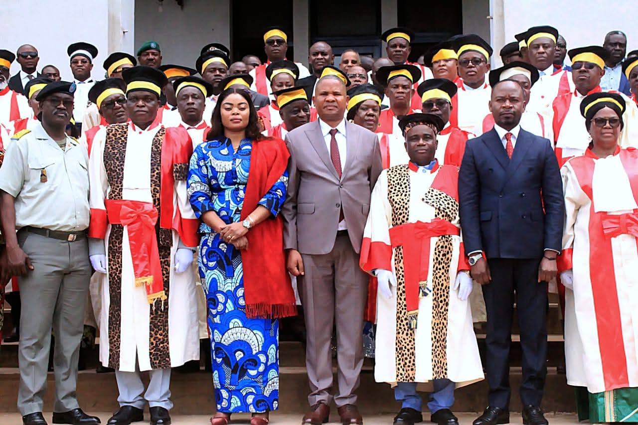 Photo de famille à l'issue de l'ouverture de la rentrée judiciaire 2025-2025, à Lubumbashi, tenue lundi 24 novembre 2025.