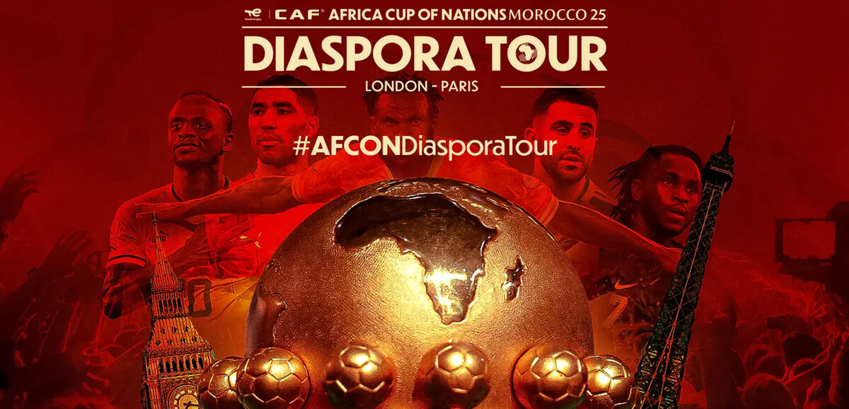 L'affiche annonçant le lancement de la caravane, «  Diaspora Tour », de la CAF.