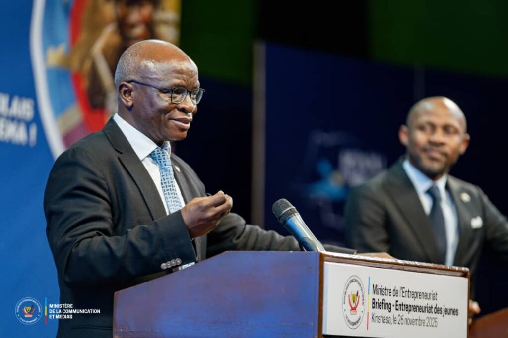 Justin Kalumba, ministre de l’Entrepreneuriat en RDC.
