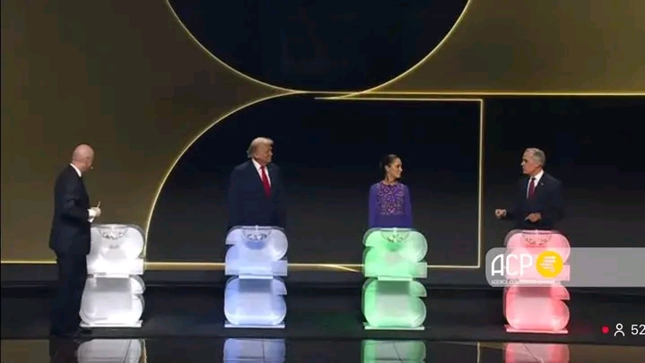 Lors de la tenue de la cérémonie du tirage au sort, mondial 2026, à Washington, aux États-Unis d'Amérique, vendredi 05 décembre 2025. Crédit photo ACP.