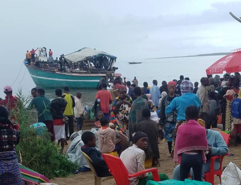 Les déplacés à l'Est de la RDC, fuyant les hostilités des rebelles du M23.