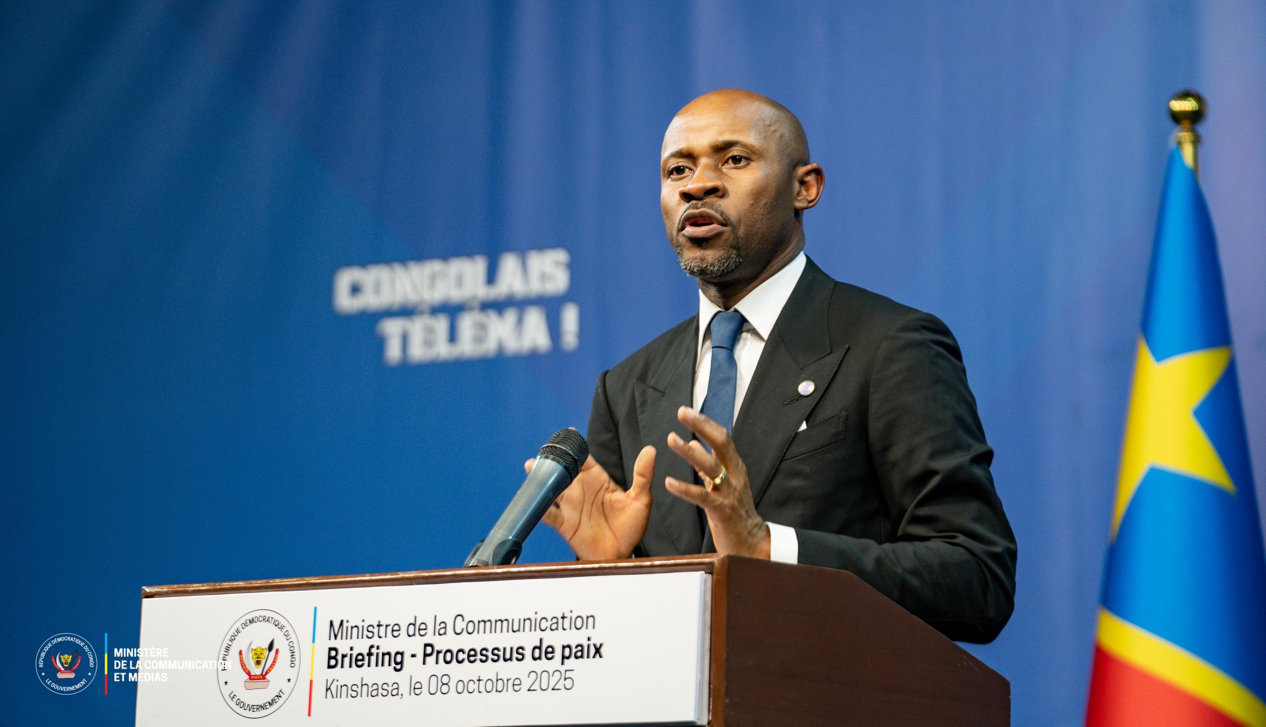 Patrick Muyaya, porte-parole du gouvernement congolais.