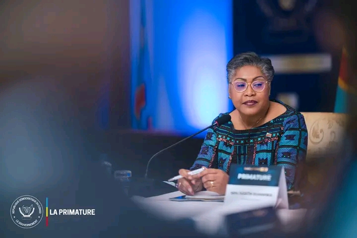 Judith Suminwa, première ministre du gouvernement de la République démocratique du Congo (RDC). Crédit photo, CelluleCom primature de la République.