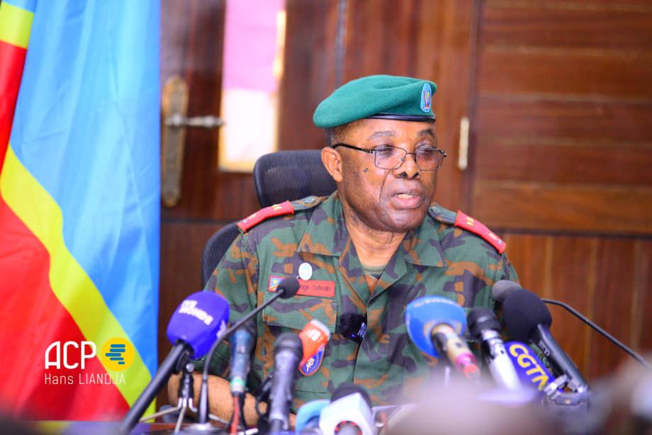 Sylvain Ekenge, porte-parole des FARDC. Crédit photo ACP