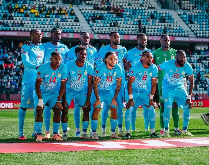 Les Léopards de la République démocratique du Congo ( RDC), lors de la rencontre comptant pour la deuxième journée de la CAN Maroc 2025, face au Sénégal.