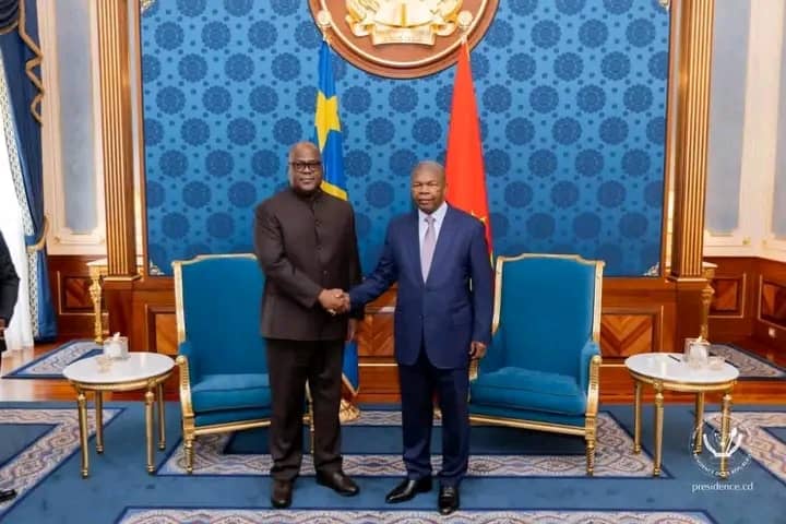 RDC-Angola : Tshisekedi et Lourenço réaffirment leur soutien aux initiatives de paix en cours à l’Est