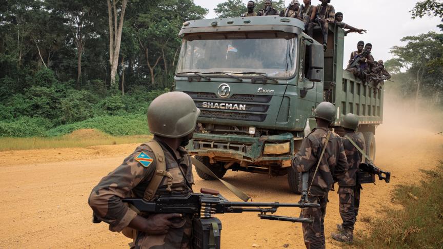 Les militaires des FARDC en pleine opération. (Photo d'illustration ).