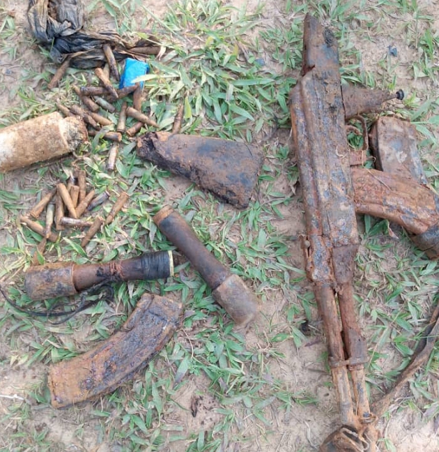 Image des matériels retrouvés.