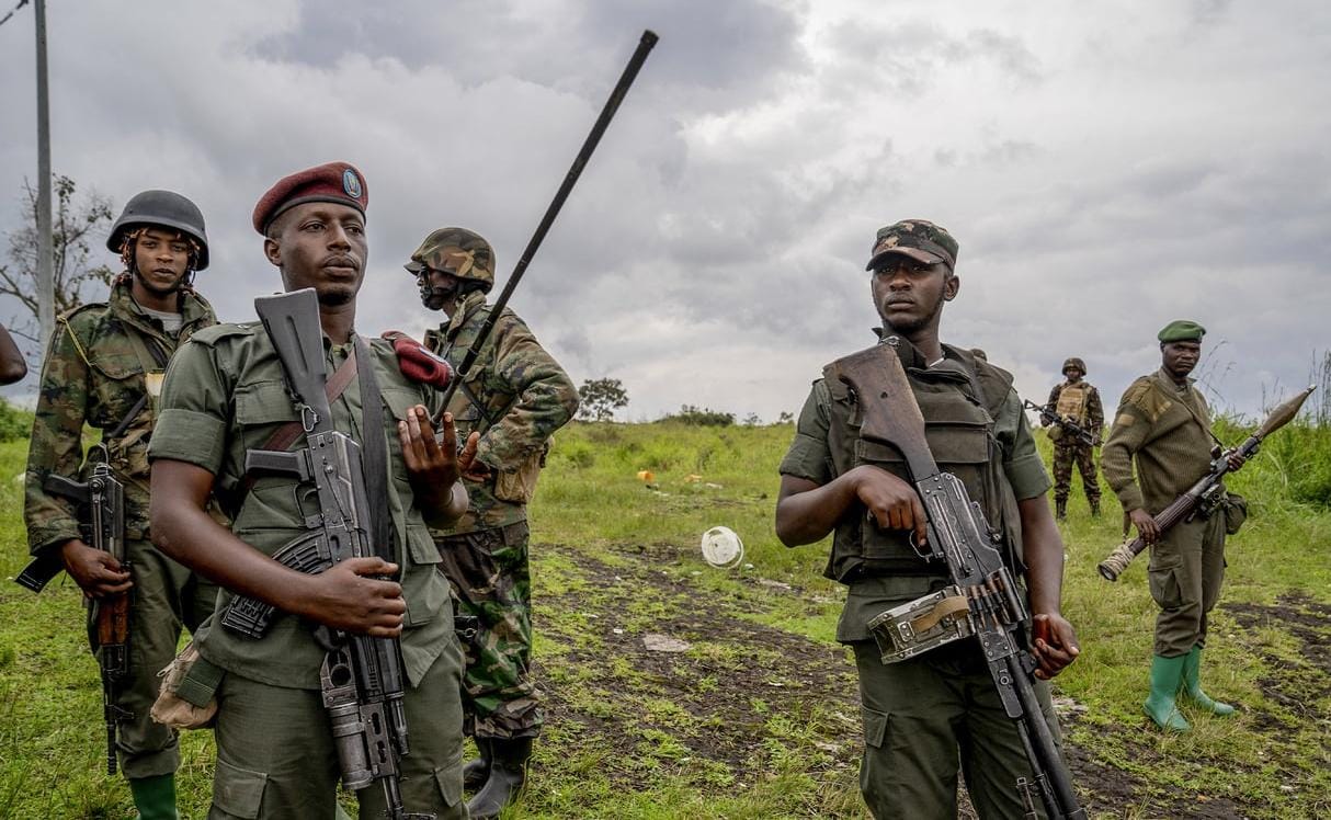 Photo des rebelles du Mouvement de 23-Mars (M23) Photo d'illustration