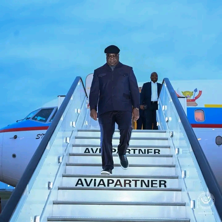 L'arrivée de Félix Tshisekedi, président de la RDC, à Abu Dhabi, dimanche 01 février 2026.