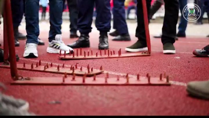 Introduction des herses « mbasu », dans le contrôle des véhicules à Kinshasa.