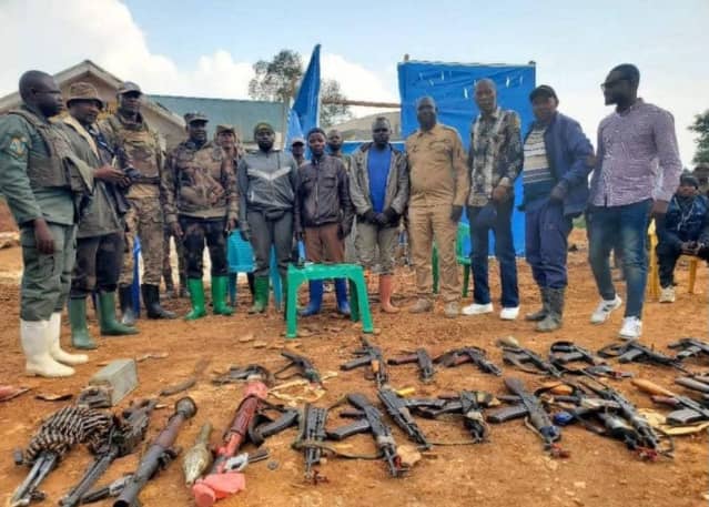 Irumu : 50 miliciens de Tchini ya Tuna déposent les armes et 600 munitions à Balingina
