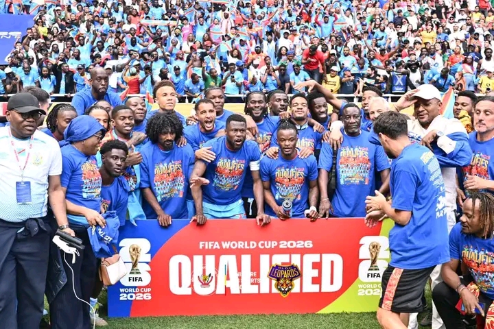 Léopards de la RDC lors de la qualification au mondial 2026.