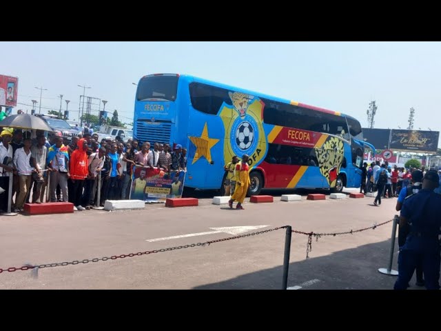 Photo d'illustration. Arrivée des Léopards seniors messieurs à Kinshasa.