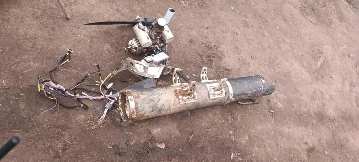 Photo d'illustration. Un drone détruit, appartenant à la coalition M23-RDF.
