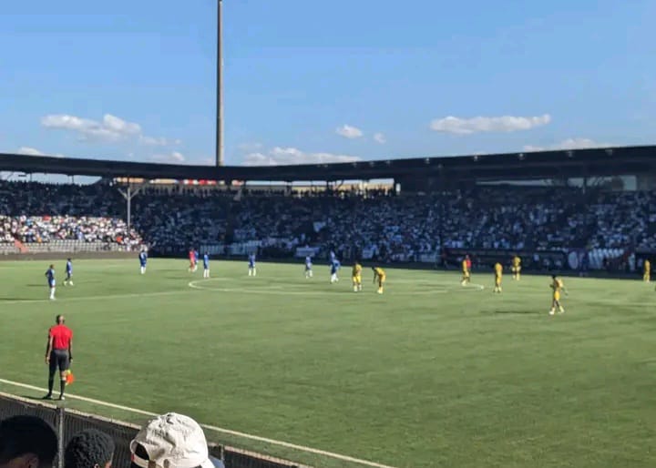 Lors de la rencontre entre Maniema Union vs Don Bosco, au stade TP Mazembe, à Lubumbashi.