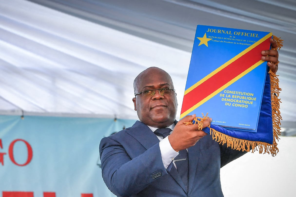 Photo d'illustration. Le président Félix Tshisekedi, lors de sa première prestation de serment, lors de son accession au pouvoir en 2019.