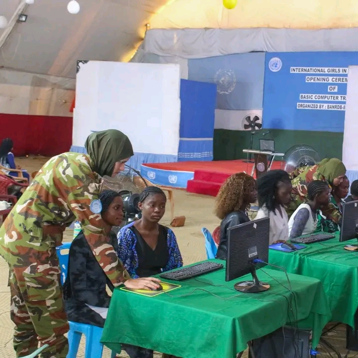 Lors de la formation, organisée par la Monusco.