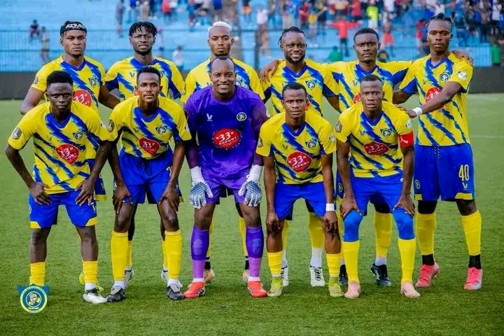 Les joueurs du FC Lupopo de Lubumbashi.