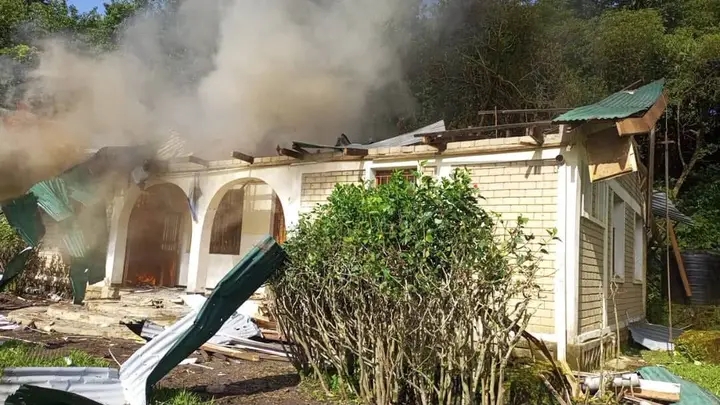 Un  atelier de formation pour femmes visé par un bombardement de drone, Rumangabo au Nord-Kivu.