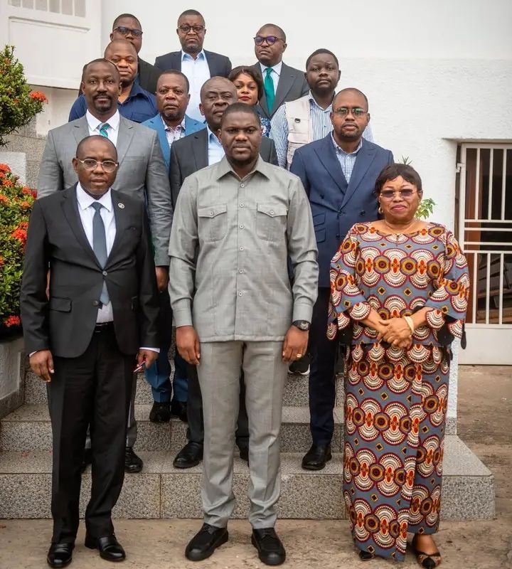 Grâce Bilolo, gouverneur de la province du Kongo-Central, à l'issue de la rencontre avec ses hôtes mercredi 27 mai 2026.