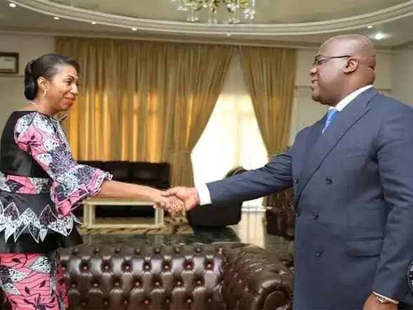 Jeannine Mabunda et Félix Tshisekedi
