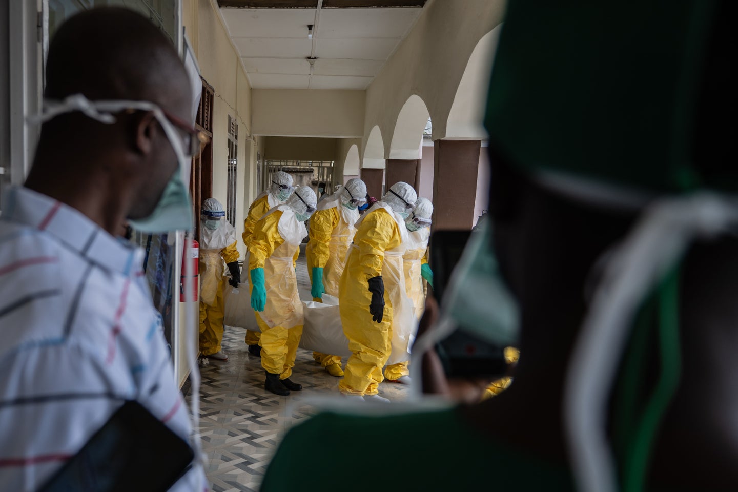 Photo d'illustration, d'un patient décédé de l'épidémie d'Ebola.
