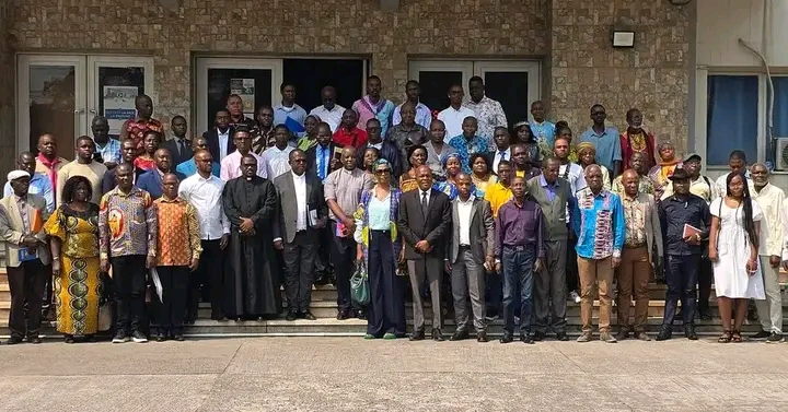 Les représentants des mouvements d’action catholique au Centre interdiocésain de Kinshasa.