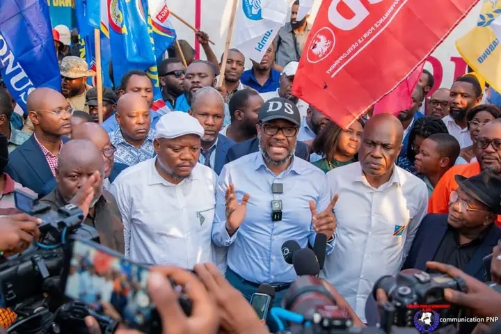 Les leaders de la Coalition Article 64 (C64).  Photo d'illustration .