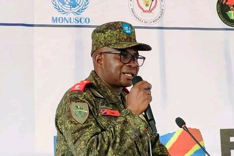 Evariste Somo, gouverneur militaire de la province du Nord-Kivu, dans l'Est de la République démocratique du Congo (RDC).