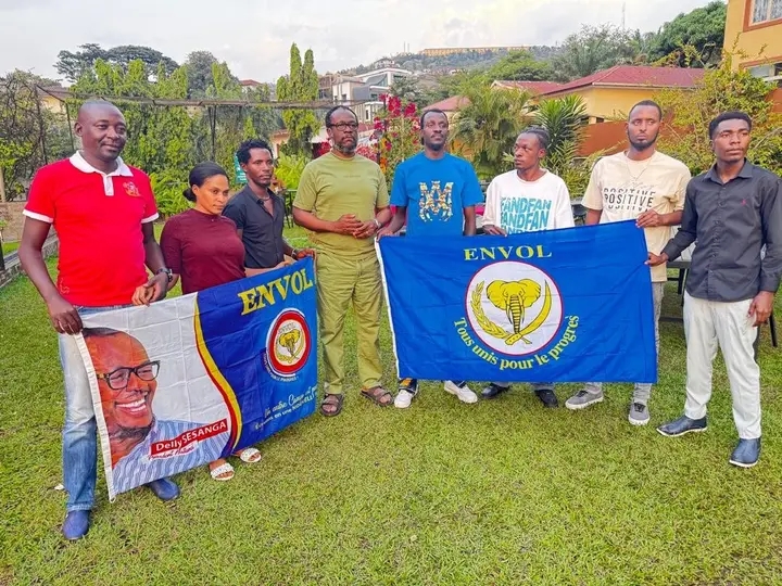 Delly Sesanga, cadre de la coalition C64, à Bujumbura.