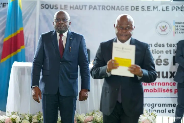 Jacquemain Shabani, VPM de l'intérieur sécurité et affaires coutumières.