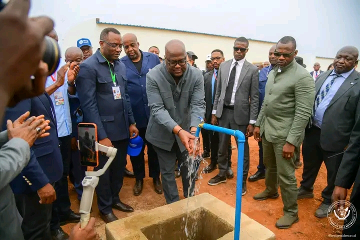 À Kamina, Félix Tshisekedi inaugure l’usine de « Lovoy » pour mettre fin à plus de 50 ans de pénurie d’eau potable