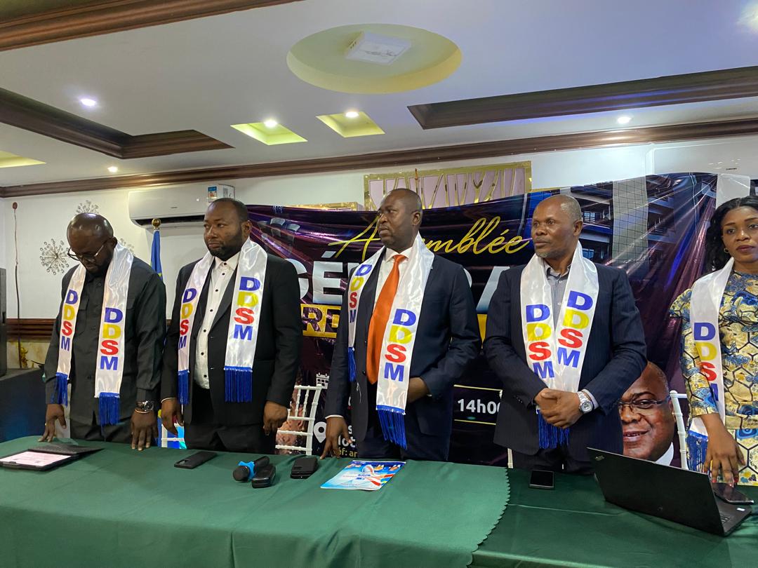 Les cadres de la DDSM, lors de l'assemblée générale ordinaire tenue samedi 22 août 2026, à Kinshasa, capitale de la RDC. Crédit photo, Presse Actu.