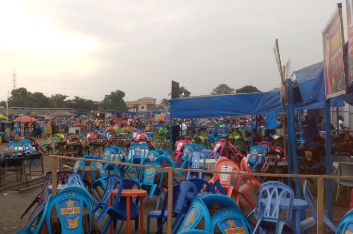 Photo d'illustration, d'un espace de Kermesse à Kinshasa.