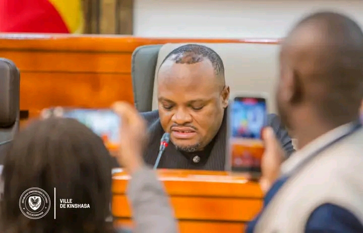 Daniel Bumba, gouverneur de la ville de Kinshasa, lors de son premier discours, de la prise du pouvoir.