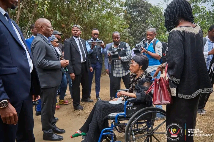 Victorine Kimfuta Nsola , une dame âgée de 96 ans .