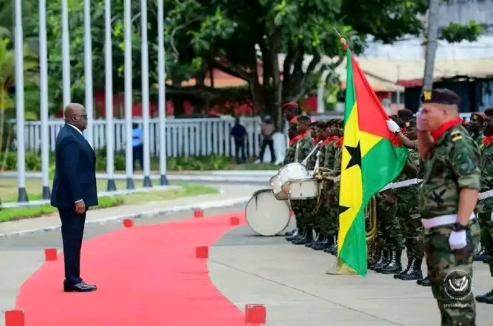 Félix Tshisekedi à la cérémonie d’investiture de Carlos Vila Nova à São Tomé