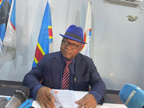 Dieudonné Bolengetenge, secrétaire général du parti politique Ensemble pour la République