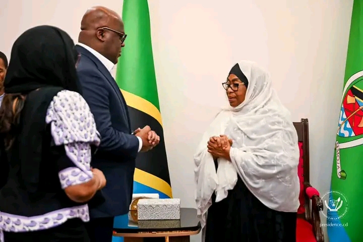 RDC-Tanzanie : Félix Tshisekedi présente les condoléances au nom du peuple congolais à Samia Suluhu Hassan