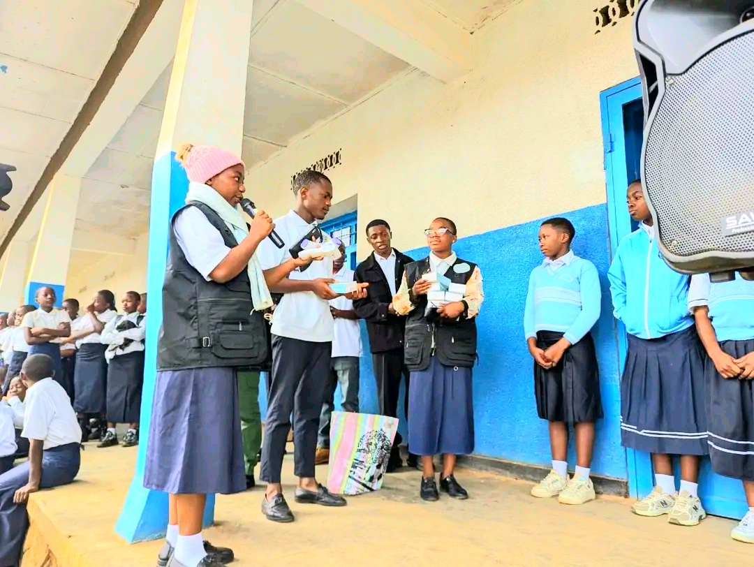 Les membres du parlement des élèves à Butembo, dans la province du Nord-Kivu.
